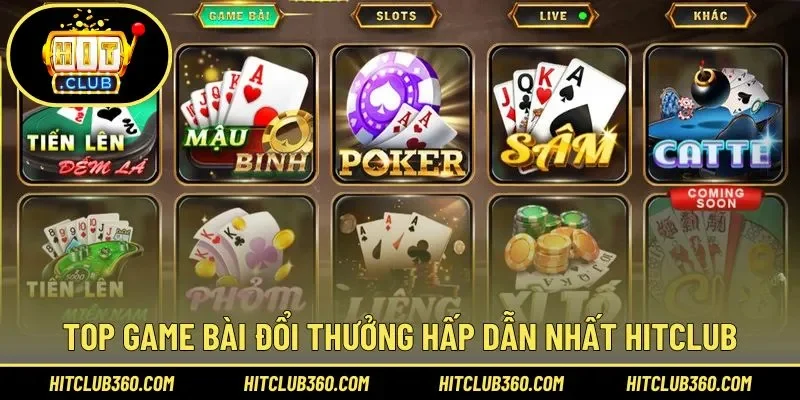 Bật mí 3 game bài Hitclub hot nhất 2025